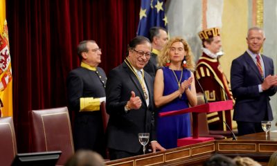 La presidenta del Congreso español aplaude las reformas de Petro en Colombia