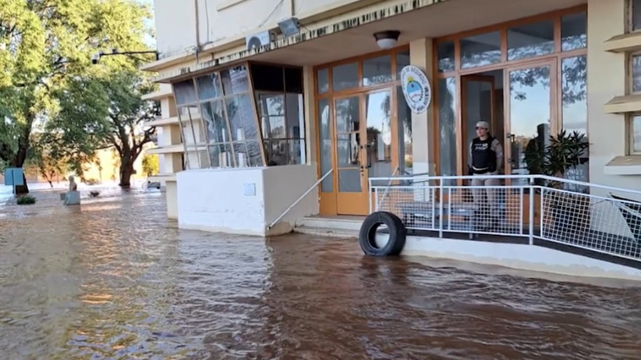 Inundaciones en el sur de Brasil afectan en Argentina y Uruguay