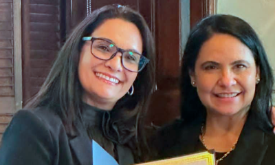 Luisana Soto, La Arquitecta de Negocios, cautiva a la audiencia en el IV Congreso Mundial de Mujeres Líderes en Harvard.