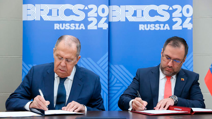 Rusia y Venezuela firman memorando por sanciones estadounidenses
