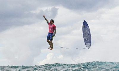 Gabriel Medina rompe récord olímpico en Tahití: La foto que captura la magia de los JJ.OO. de París