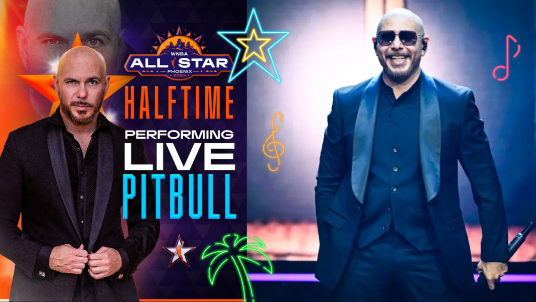 Pitbull encabeza el espectáculo en el AT&T WNBA All-Star