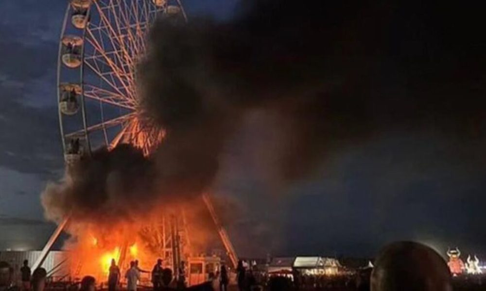 Incendio en noria de festival en Sajonia deja 18 heridos