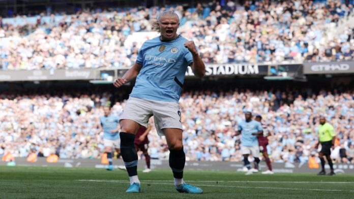 Manchester City arrasa en el Etihad con un hat-trick de Haaland