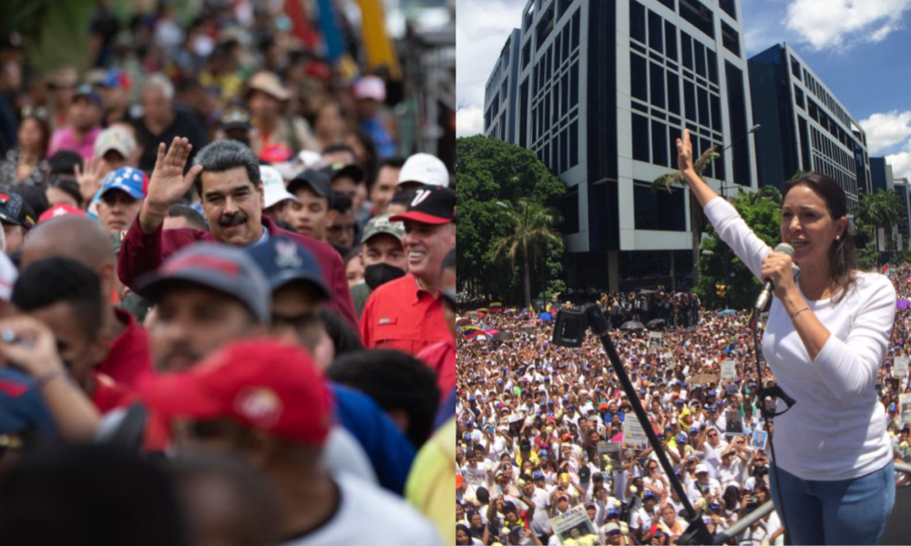 Opositores y chavistas toman las calles de Caracas