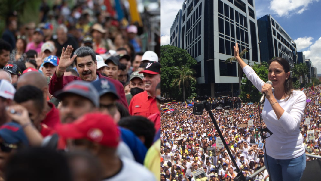 Opositores y chavistas toman las calles de Caracas