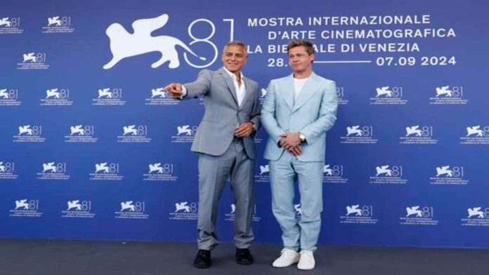 Brad Pitt y George Clooney brillan en la Mostra de Venecia