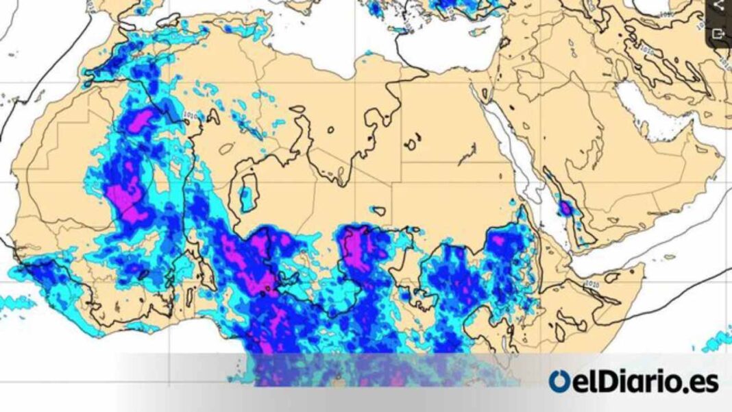 Meteorólogos alertan sobre lluvias en el desierto del Sáhara