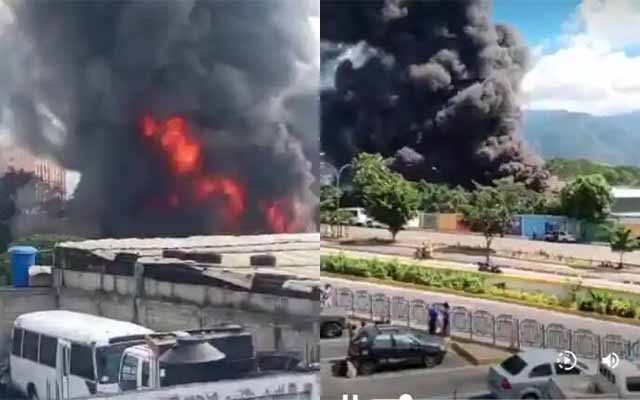 Incendio en galpón de Yamaha en La Bandera