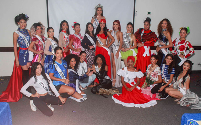 Candidatas de Miss Teen Turismo Venezuela deslumbrando con su talento durante el Talent Show.