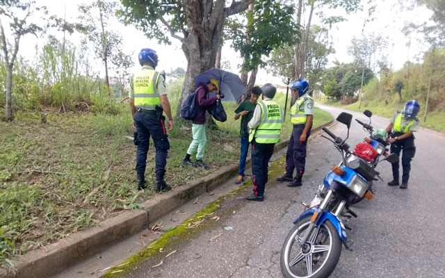 Operativo de seguridad activado por Policarrizal en Colinas de Carrizal