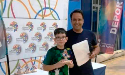 Gabriel Zerpa Ruiz, campeón en la categoría Sub 12 del Torneo “Peón de Dama de las Rozas de San Miguel”.