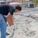 Trabajos de impermeabilización en el Ambulatorio Beata Carmen Rendiles.