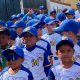 El alcalde José Morales durante la inauguración de la temporada de béisbol menor en Carrizal.