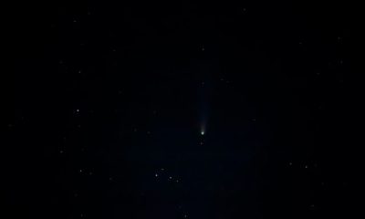 Fotografía del cometa C/2023 A3 capturada por el equipo de IVIC.