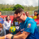 El alcalde Farith Fraija en la reinauguración del Polideportivo Ernesto Aparicio, un espacio renovado para la comunidad de Los Teques.