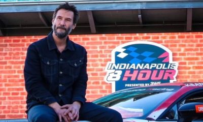 Keanu Reeves debuta en la carrera de autos en Indianápolis