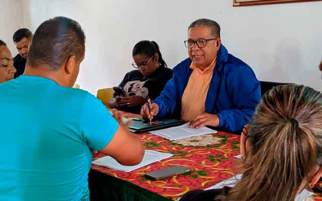 El alcalde José “Chonchón” Morales durante la plenaria del CLPP Carrizal. Foto: Prensa Alcaldía de Carrizal.