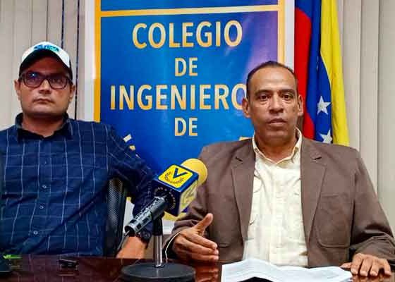 Saúl Elías López y Carlos Indriago, directivos de la Sociedad Venezolana de Ingenieros Agrónomos y Afines