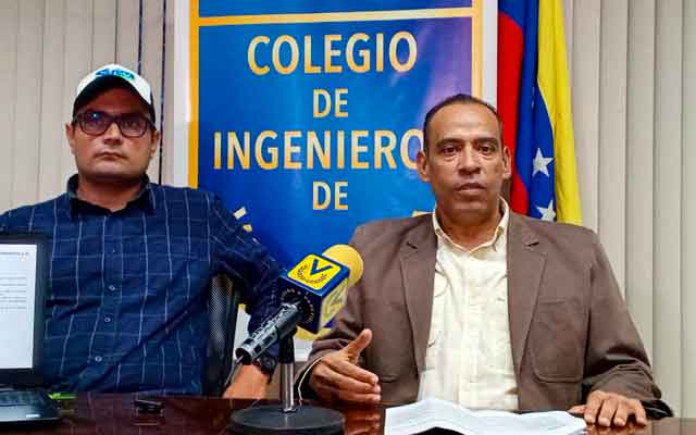 Saúl Elías López y Carlos Indriago, directivos de la Sociedad Venezolana de Ingenieros Agrónomos y Afines