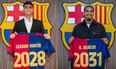 Gerard Martín y Ronald Araujo renuevan con el Barcelona