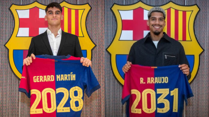 Gerard Martín y Ronald Araujo renuevan con el Barcelona