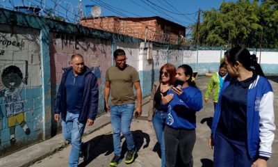 Autoridades municipales inspeccionan el Centro de Educación Inicial "Sara Alicia de Oropeza" ante posible afectación estructural.