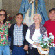 Representantes de la Asociación Comunidad Residencial La Candelaria, de izquierda a derecha: Iveli Zamora Sánchez, Julio Alegría, Blanca Martell de Alegría y Luis Pérez.