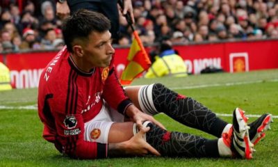 Martínez sufre grave lesión de rodilla y será baja en el Manchester United