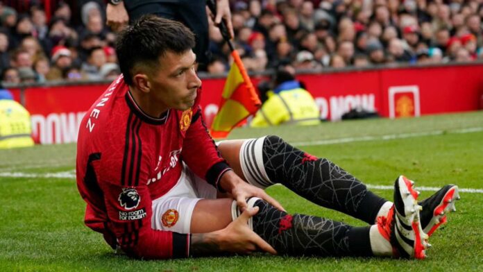 Martínez sufre grave lesión de rodilla y será baja en el Manchester United